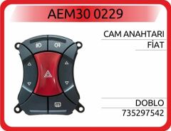 AEM30 0229 DÖRTLÜ FLAŞÖR CAM AÇMA DÜĞMESİ FIAT DOBLO 01>