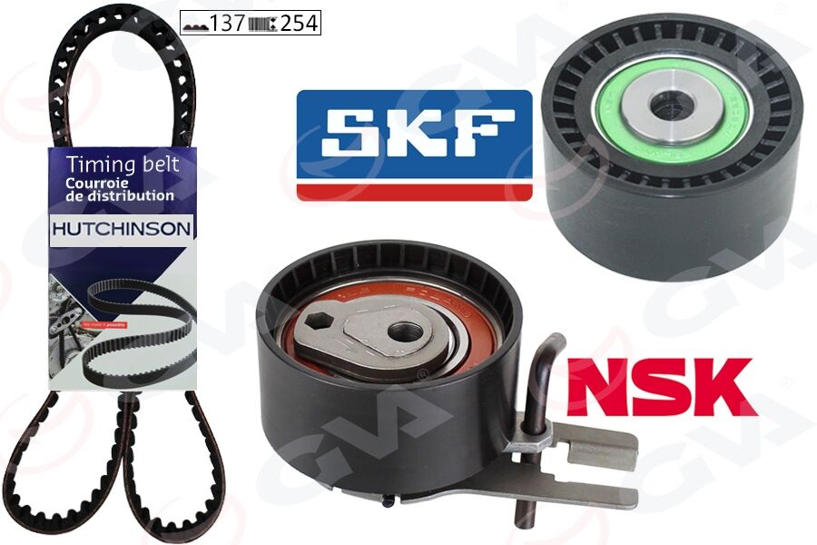 GVA 59T4315H EKSANTRİK GERGİ KİTİ P206-P207-P307-P308-P407-P3008-EXPERT-PARTNER-BERLINGO-JUMPY-C2-C3-C4-C5- XSARA-FOCUS II-FIESTA V-VI VOLVO S40-C30-V50-FIAT SCUDO EURO4 1.6 HDI-TDCİ