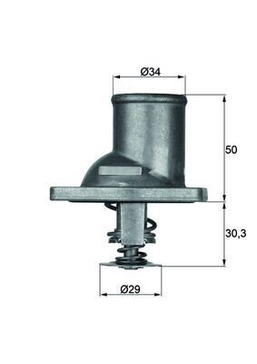 MAHLE TI1.92 TERMOSTAT 92 VECTRA A OMEGA A KADETT E CALIBRA A FRONTERA B ASCONA C