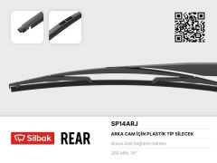 SILBAK SP14ARJ SİLECEK SÜPÜRGESİ ARKA PLASTİK TİP 350MM HONDA CR-V I 01/99>02/02 . CR-V III 09/06>06/12 . FIT 05 /03> . FREED 03/09> . JAZZ II 03/02>07/08 . JAZZ III 07/08> . INFINITY EX 10/08> . KIA SPORTAGE