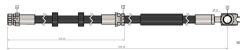 CAVO C900897A FREN HORTUMU ön RAPID Spaceback NH1 NH3 12-..