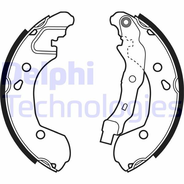 DELPHI LS1965 ARKA PABUÇ BALATA CLIO III 1.2 1.4 1.5DCİ 1.6 MODUS 05 >10 > MICRA III 03-10 NOTE 06 > 203x38