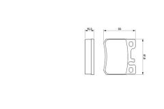 BOSCH 0986424358 FREN BALATASI ARKA MERCEDES W202 W124