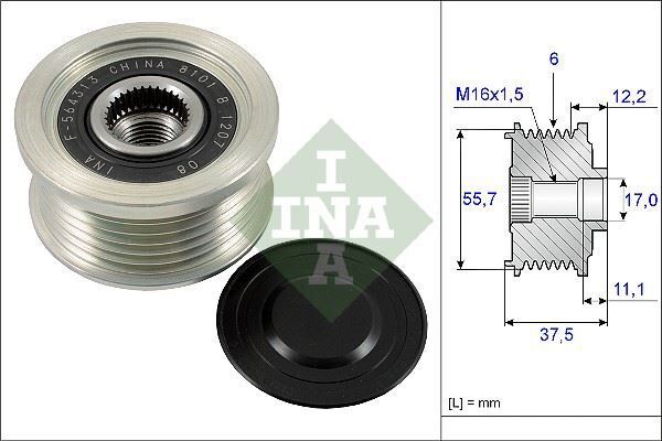 INA 535022610 ALTERNATÖR ŞARZ DİNAMO KASNAĞI CAPTIVA CAPTIVA 2.2 CRUZE 2.0 ANTARA 2.2 CDTI