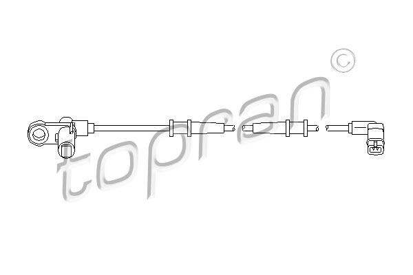 TOPRAN 401547001 ABS SENSORU ON MERCEDES S-CLASS W220 C215