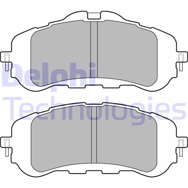 DELPHI LP2506 ÖN FREN BALATASI 283mm ASTRA L 21> COMBO E 18> BERLINGO 18> PARTNER 18> 308 II-III 13> RIFTER 18>