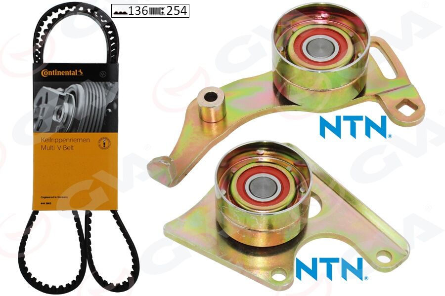 GVA 59T4512C EKSANTRİK GERGİ KİTİ PEUGEOT P205-P306-P405-PARTNER-BOXER-EXPERT-CITROEN BERLINGO-JUMPY-JUMPER-XSARA -FIAT DUCATO-SCUDO 1.9D-1.9TD XUD9