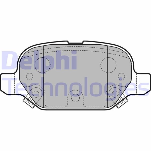 DELPHI LP2761 ARKA FREN BALATASI FIAT PANDA 12>