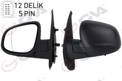 GVA 1016323 DIŞ DİKİZ AYNASI SOL KANGOO-CITAN 13> ELEKTRİKLİ ISITMALI DESENLİ ASFERİK 5 FİŞ VM-6132EHAL