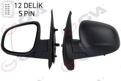 GVA 1016323 DIŞ DİKİZ AYNASI SOL KANGOO-CITAN 13> ELEKTRİKLİ ISITMALI DESENLİ ASFERİK 5 FİŞ VM-6132EHAL
