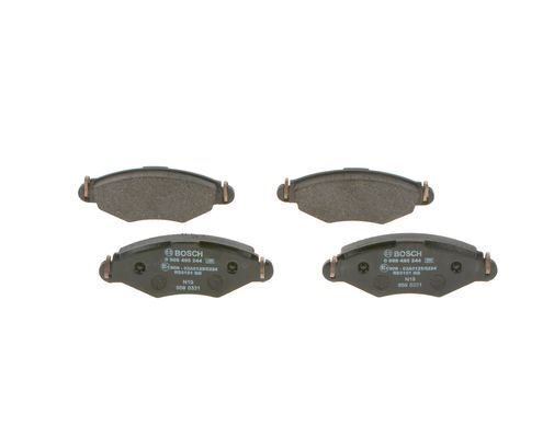 BOSCH 0986495244 ÖN FREN BALATASI PEUGEOT P206 1.4 1.6 09/98> P306 1.4 1.6 5/93> 0986TB2316