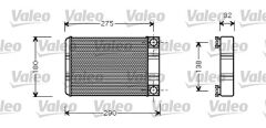 VALEO 812321 KALORIFER RADYATORU MERCEDES W203 CL203 S203 C209 A209 R230