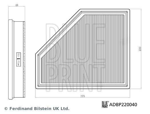 BLUEPRINT ADBP220040 HAVA FILTRESI BMW B47 G42 G20 G21 G28 G22 G23 G26