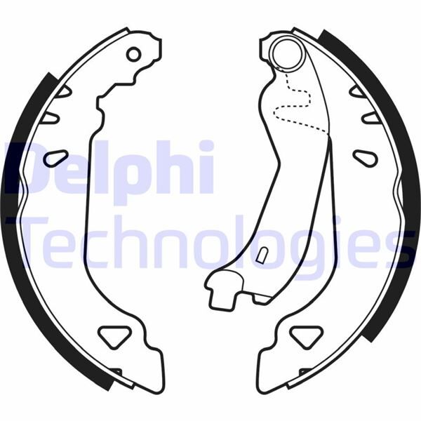 DELPHI LS1378 ARKA PABUÇ BALATA TMPR 1.4 1.6 90-96 TİPO 1.4 1.6 1.9 89-95 PUNTO 1.2 1.6 1.7D 94-99 180x32