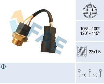 FAE 38220 FAN MÜŞÜRÜ HARARET FİŞLİ CORSA B-COMBO B-TIGRA 1.0-1.2-1.4-1.6