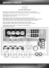 ÜST TAKIM CONTASI MGN-CLIO-LGN-LOGAN 1.4-1.6 16V K4J-K4M KEÇELİ SUBAP LASTİKLİ