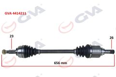 GVA 4414211 KOMPLE AKS SOL SYMBOL-THALIA/LOGAN II 1.5 DCI 12- ABS LI