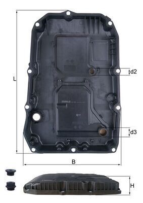MAHLE HX196KIT OTOMATIK SANZIMAN YAG KARTERI 9G-Tronic MERCEDES W205 W213 W222 W223 C257 C292 W166 W447 B907 B910