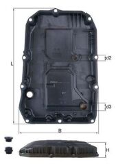 MAHLE HX196KIT OTOMATIK SANZIMAN YAG KARTERI 9G-Tronic MERCEDES W205 W213 W222 W223 C257 C292 W166 W447 B907 B910