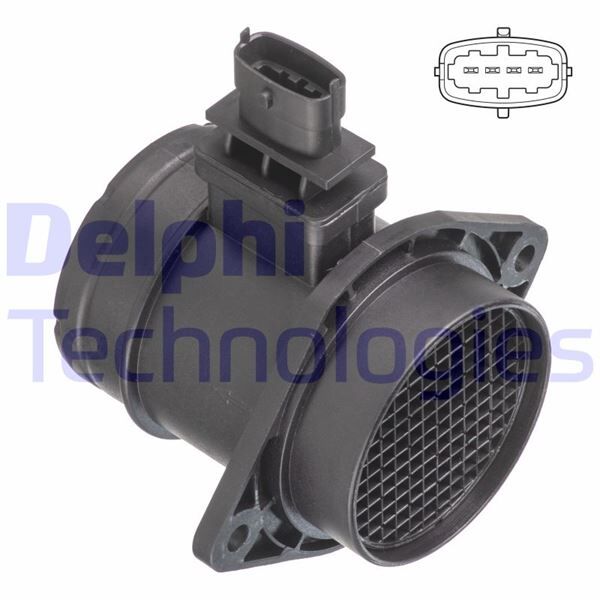 DELPHI AF10632-12B1 HAVA KÜTLE ÖLÇER DEBİMETRE FIORINO 1.3 DMTJ 08 >