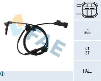 FAE 78111 ABS TEKERLEK HIZ DEVİR SENSÖRÜ ÖN SAĞ-SOL ASTRA J-CRUZE 1.4-1.4 T-1.6-1.6 T 09 >