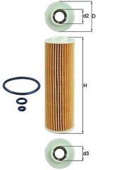 MAHLE OX183.5D1 YAG FILTRESI MERCEDES M271 W203 CL203 S203 C209 A209 W204 S204 W211 W212 R171