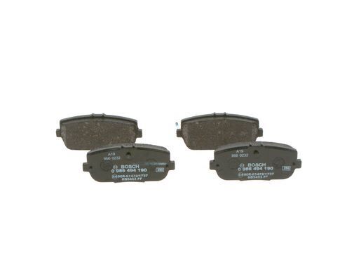 BOSCH 0986494190 FREN BALATASI ARKA FIAT 124 SPİDER 16> MAZDA MX-5 III 05>14 MAZDA MX-5 IV 16>