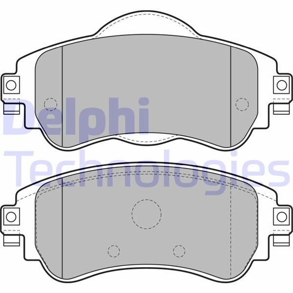 DELPHI LP2228 ÖN FREN BALATASI CITROEN C4 B7 1.4 VTI 09 > C4 1.6 HDI 11/2009 > DS4 1.6 HDI 1. 4.2011 >