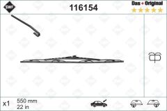VALEO 116154 SILECEK SUPURGESI ON SAG 550mm MERCEDES VITO W638 97>03 SWF