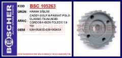 BSC 105263 KRANK DİŞLİSİ CADDY-GOLF III-PASSAT-POLO-CLASSIC-T4-A4-A6-80-CORDOBA-IBIZA-TOLEDO 1.9 TDI