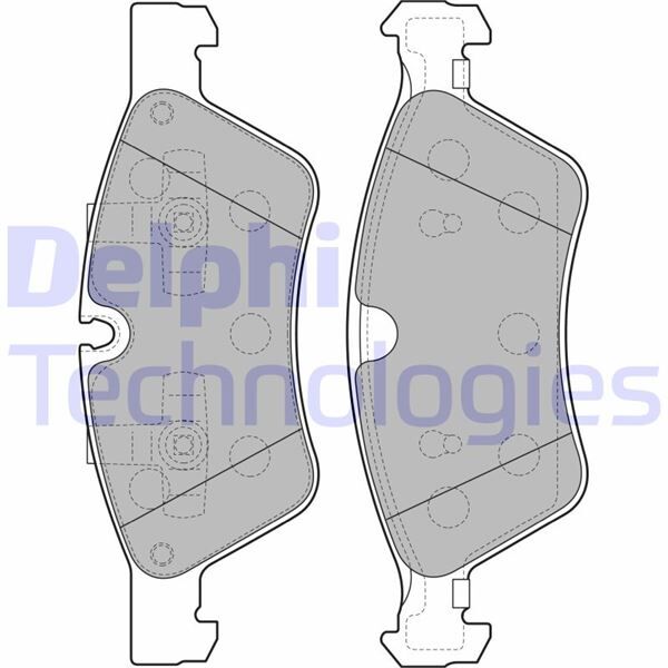DELPHI LP2125 FREN BALATASI ON MERCEDES W211 S211 W164 W251