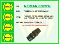NEIMAN 0382FN TURBO HORTUMU PARTNER-BERLINGO 08> P307 04>09 P308 07>14 P3008 09>16 P5008 09>17 EXPERT-JUMPY 07>16 C4 04>11 1.6 HDI SİLİKON