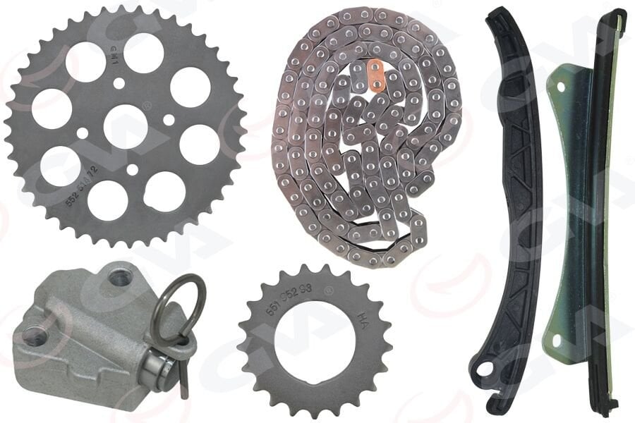 GVA 59C2110 EKSANTRİK ZİNCİR SETİ ASTRA H-CORSA C-D-COMBO-C-D-ASTRA J-MERIVA-ALBEA-DOBLO-EGEA-PUNTO-500- 1.3 JTD -1.3 CDTI E4-E5-E6 GERGİ KİTİ