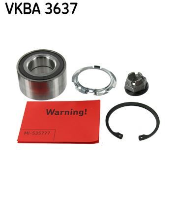 SKF VKBA3637 TEKER RULMANI ON RENAULT MEGANE CLIO CAPTUR KANGOO LOGAN SANDERO / MERCEDES CITAN W415 / NISSAN MIC RA K12 03-10 / NOTE E11 06-12 ABS LI
