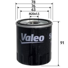 VALEO 586156 YAĞ FİLTRESİ FORD FOCUS III 2.0TDCI 14 > CMAX II 2.0TDCI 15 > KUGA II 14> 2.0 TDCI MONDEO V 14> 2.0 TDCI
