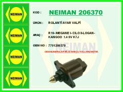 NEIMAN 206370 ROLANTİ AYAR VALFİ R19- MEGANE I- CILO II-LOGAN-KANGOO 1.4 8V K7J
