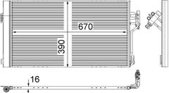 MAHLE AC761000S KLIMA RADYATORU MERCEDES VITO W639 03>