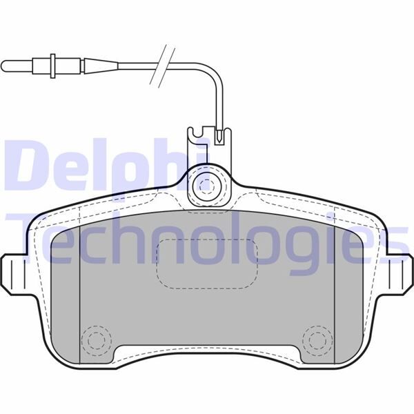 DELPHI LP1890 ÖN BALATA P407 SW 1.6 2.0 HDI 2.0 1.8 16V 110 FAP 05/04 >