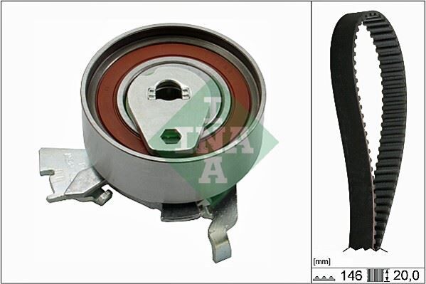 INA 530014710 EKSANTRİK GERGİ KİTİ 146x200 VECTRA A-OMEGA A-ASTRA F-CALIBRA-KADETT E 1.8i-2.0i 8V 18SV-C18NZ-20NE