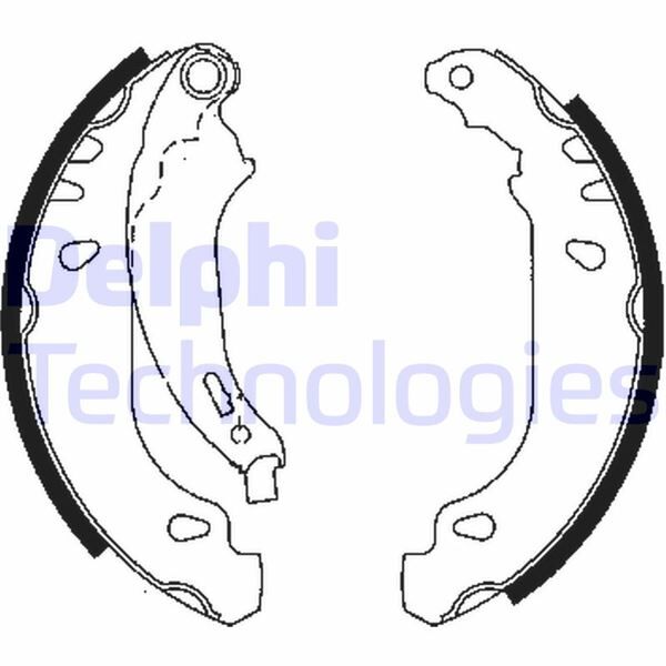 DELPHI LS1848 ARKA PABUÇ BALATA P206 1.4İ 1.6İ 1.4HDİ 1.9D 98 >02 > 206 1.4 1.4HDİ 09 > ABS SİZ ARAÇLAR 180x32