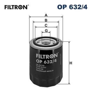 FILTRON OP632.4 YAĞ FİLTRESİ HYUNDAI STAREX 2.5L D4BH. 4D56 TC TCI 96-08 2.5L D4CB CRDi 02-> / H-1 2.5L LIBERO 04-> / KIA BONGO. K2500 2.5L D4BH TCI 04-> 2.9L CRDI K2900 08-> / SORENTO 2.5L CRDI D4CB 02->