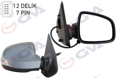 GVA 1014260 DIŞ DİKİZ AYNASI SAĞ SYMBOL-SANDERO 13> ELEKTRİKLİ ISITMALI SİNYALLİ ASTARLI KONVEKS 7 FİŞ VM-6129EHPSR