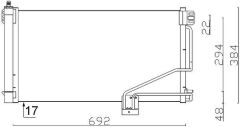 MAHLE AC347001S KLIMA RADYATORU MERCEDES W203 CL203 S203 C209 A209