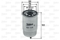 VALEO 587735 YAKIT FİLTRESİ HYUNDAI ACCENT ERA. GETZ 1.5L D4FA 06-10 / SONATA 2.0L D4EA 06-11 / i30 1.4L 1.6L CRD i 12-> / SANTAFE D4EB 06-09 / KIA RIO 1.5L CRDİ 05-> / SORENTO 2.5L D4CB 02-> 2.0L D4HA 10-12