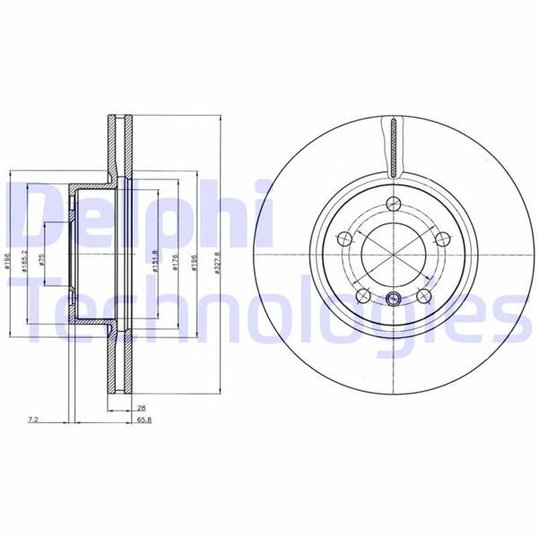 DELPHI BG9108 FREN DISKI ON BMW F25 F26