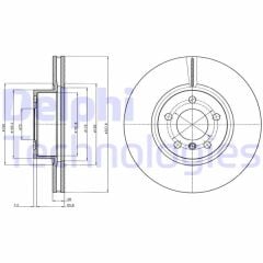 DELPHI BG9108 FREN DISKI ON BMW F25 F26