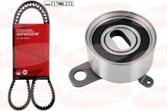DONGIL KIT117MY21 TRİGER KAYIŞ SETİ EKSANTRİK SETİ TOYOTA COROLLA 1.6L 4A-FE enjeksiyonlu AE101 AE111 92-00 1 KAY IŞ 1 RULMAN 117x210