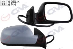 GVA 1043310 DIŞ DİKİZ AYNASI SAĞ 307 02> ELEKTRİKLİ ISITMALI ASTARLI SENSÖRLÜ KONVEKS 6 FİŞ VM-207EHPSR