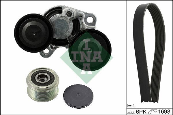 INA 529020620 KANALLI KAYIS SETI BMW N47 N57 BMW F20 E90 F30 F34 F32 F36 F07 F10 F06 F12 F01 E84 F25 F26 F15 F16 A LTERNATOR KASNAKLI