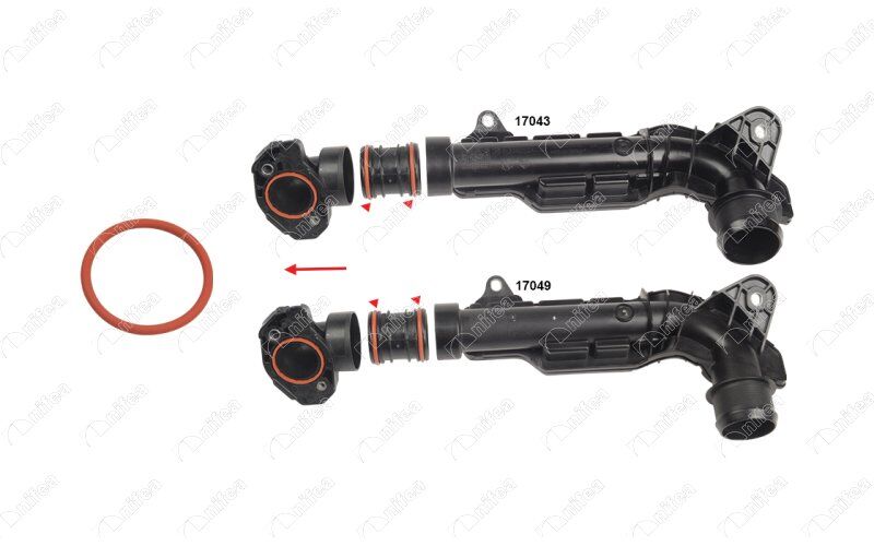 NIFEA 17053 TURBO HAVA HORTUM CONTASI CORSA F-ASTRA L-MOKKA-COMBO E-CRANDLAND-CROSSLAND-VIVARO C-PARTNER- BERLINGO-RIFTER-EXPERT-P208-P301-P308-P508-P2008-P3008-P5008-C3-C4-C5-DS3-PROACE CITY 1.5 HDI